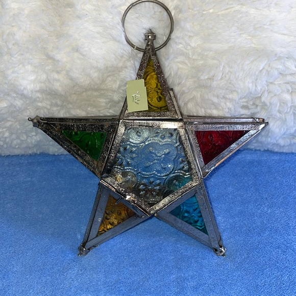 Mediterranean Interior Other - NWT Mediterranean Interior Glass Tea light Holder.